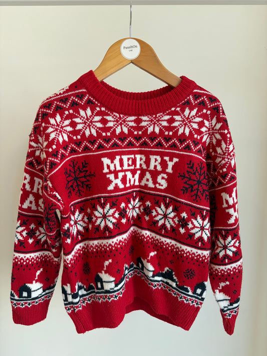 Christmas Knit Sweater – “Merry Xmas”