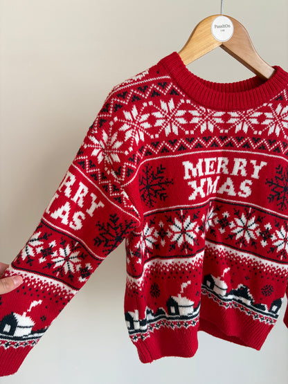 Christmas Knit Sweater – “Merry Xmas”