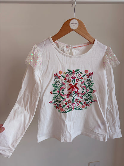 Girls Embroidered Long Sleeve Top – Monsoon