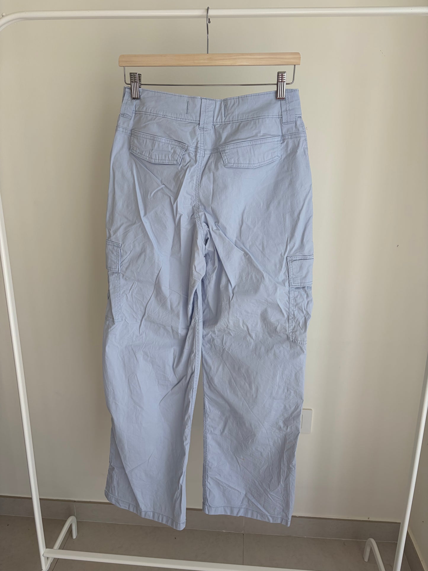 Light Blue Cargo Pants – Utility Style