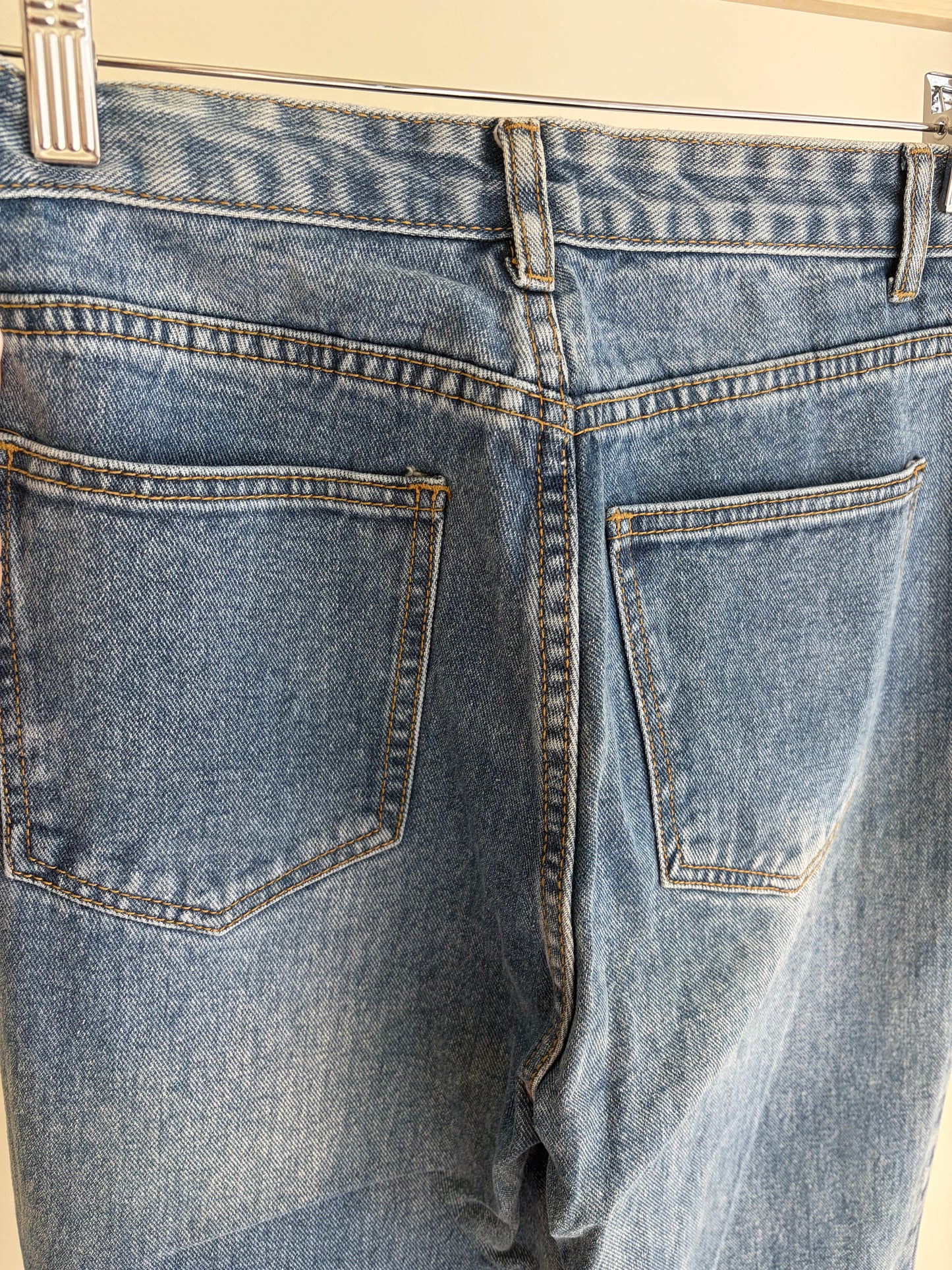 Blue Denim Jeans – Straight Fit