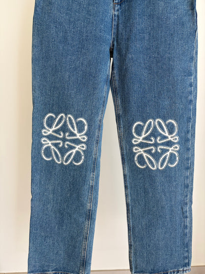 Loewe Anagram Jeans – Mid Wash Denim