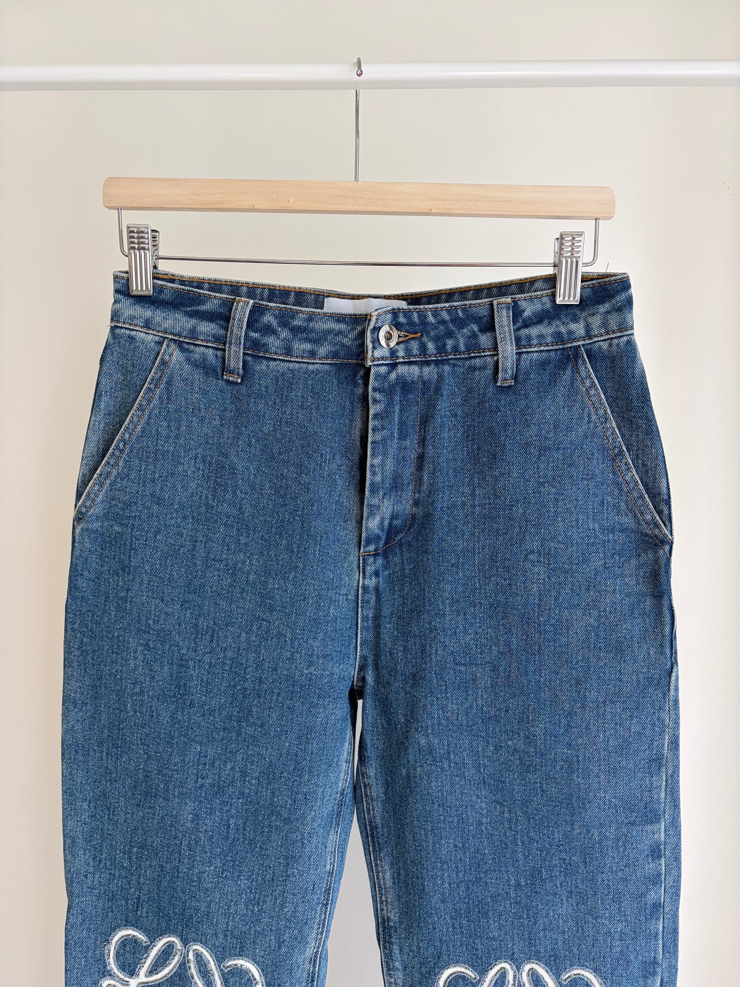 Loewe Anagram Jeans – Mid Wash Denim