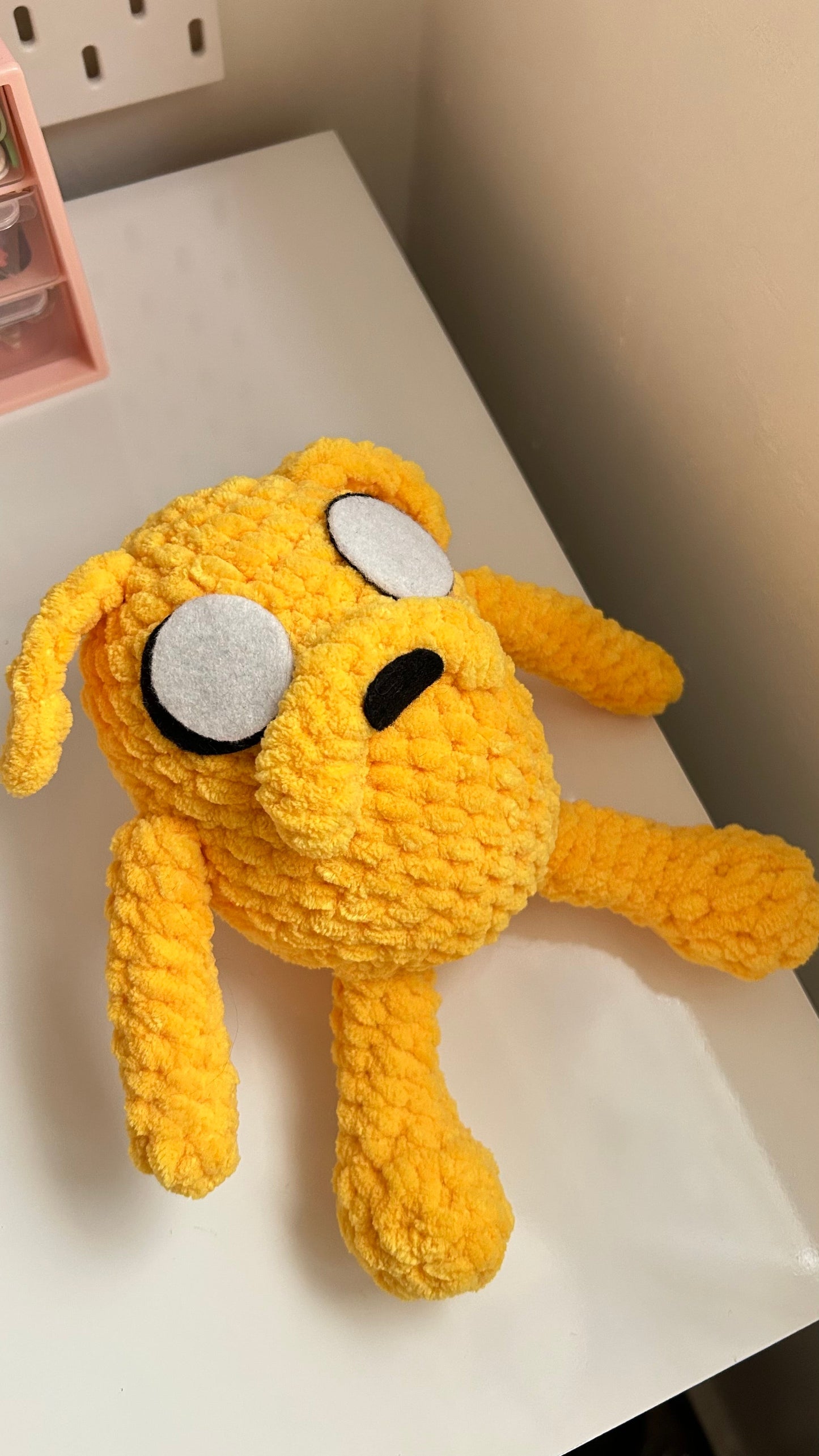 Jake the dog crochet plushie