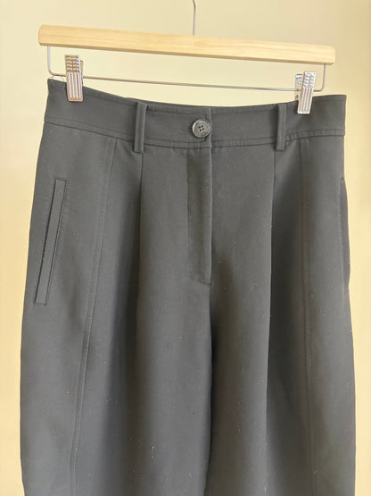 zara tailored barrel leg trousers