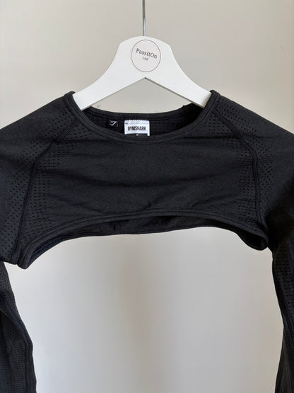 gymshark long sleeve shrug top