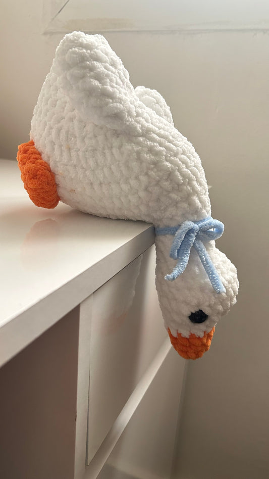 Shelf goose crochet plushie