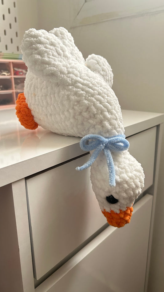 Shelf goose crochet plushie