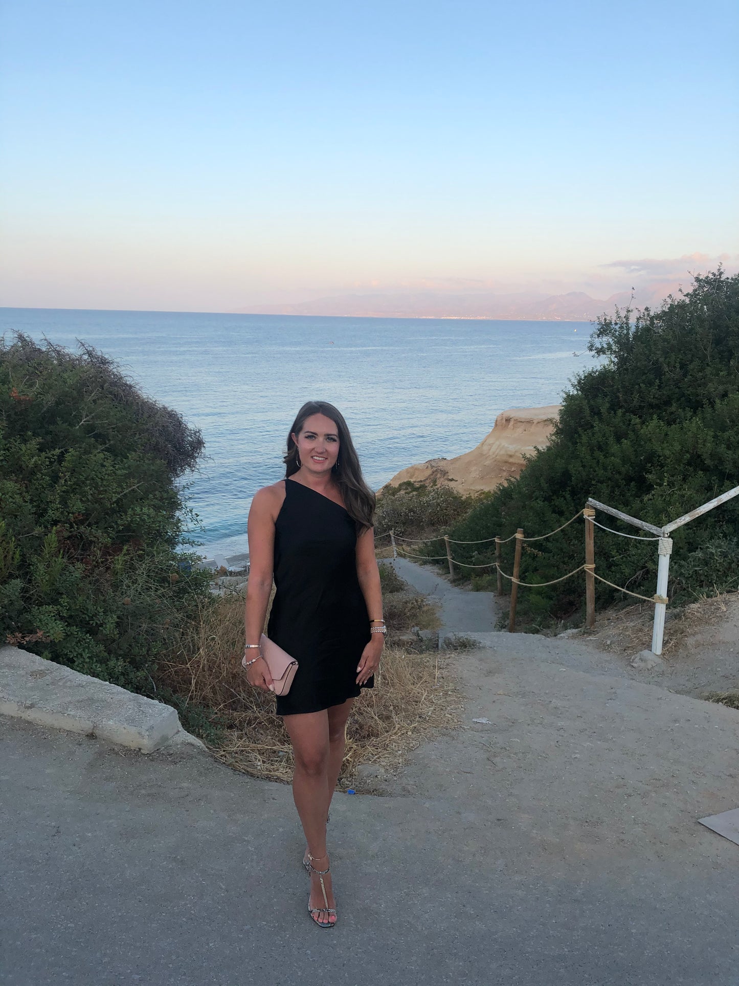 Zara Black satin backless mini dress