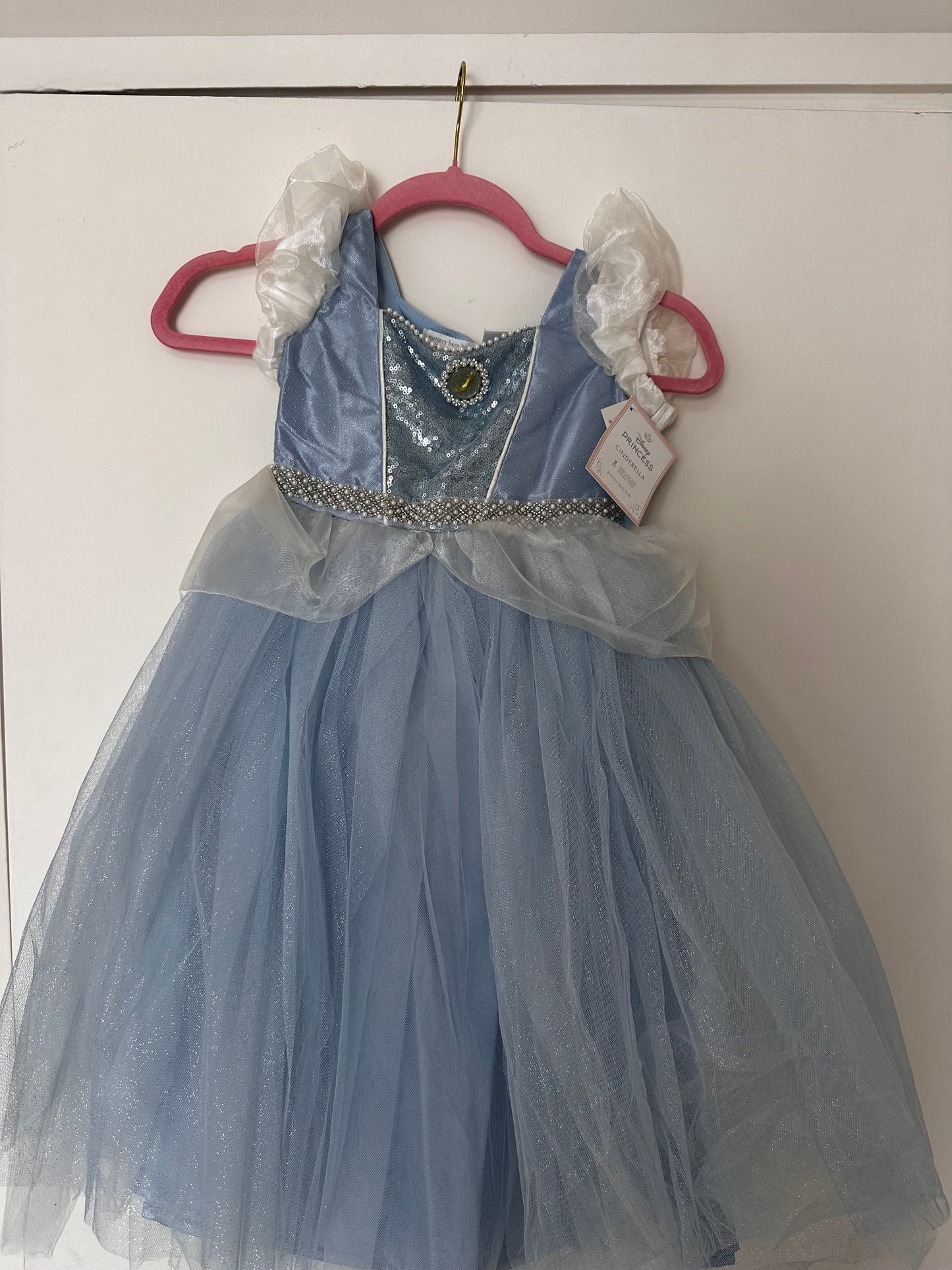 Pottery Barn Kids blue princess fancy dress and doll BRAND NEW