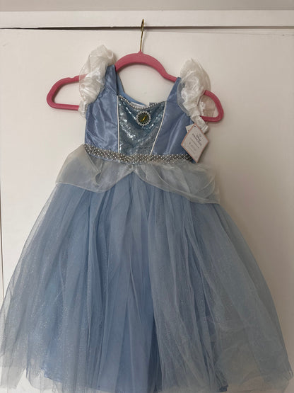 Pottery Barn Kids blue princess fancy dress and doll BRAND NEW
