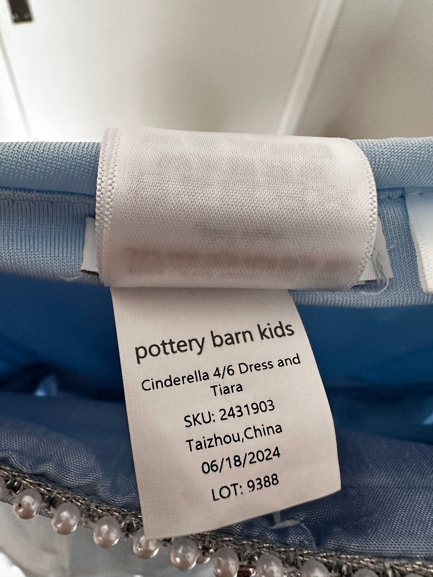 Pottery Barn Kids blue princess fancy dress and doll BRAND NEW