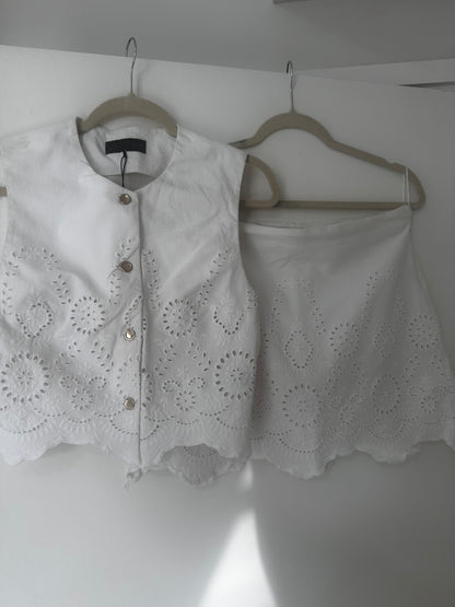 White Zara two piece