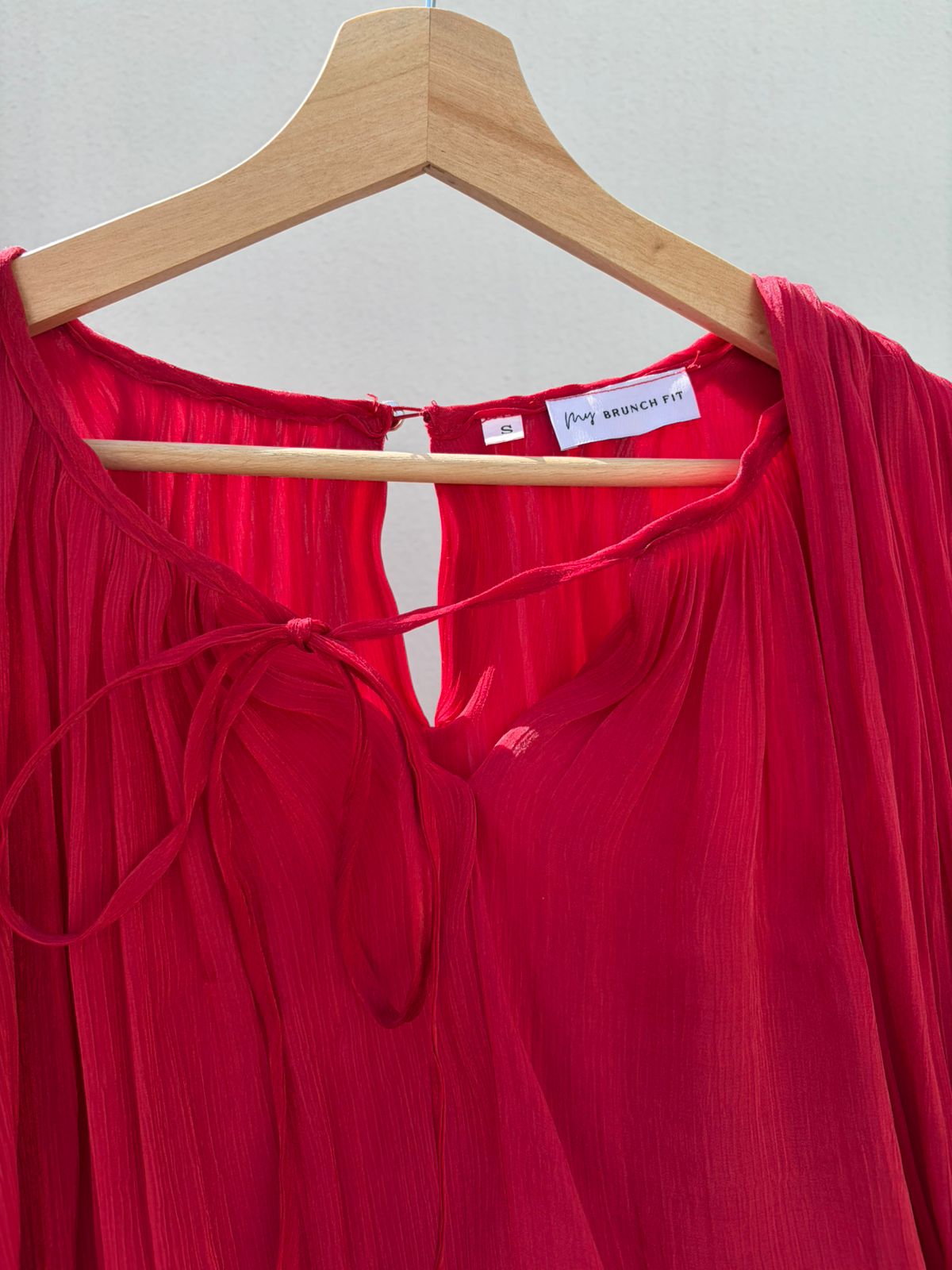 Red Chiffon Draped Mini Dress – My Brunch Fit