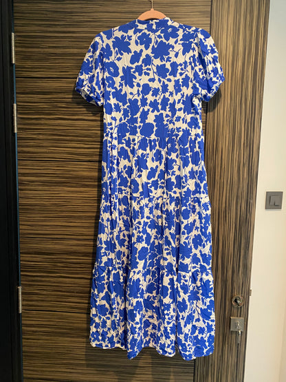 ZARA Blue Midi Dress - S