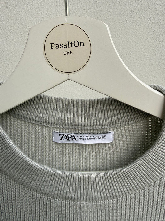 Zara Grey Knit Polo