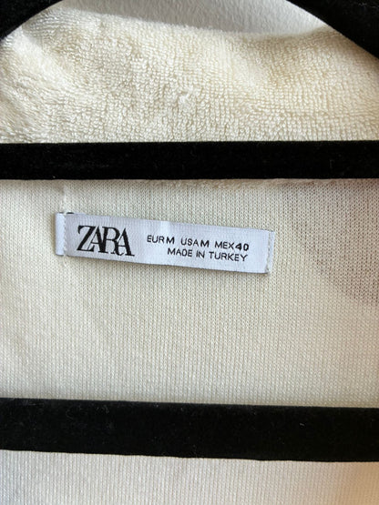 Zara Terry Cloth Cuban Collar Shirt