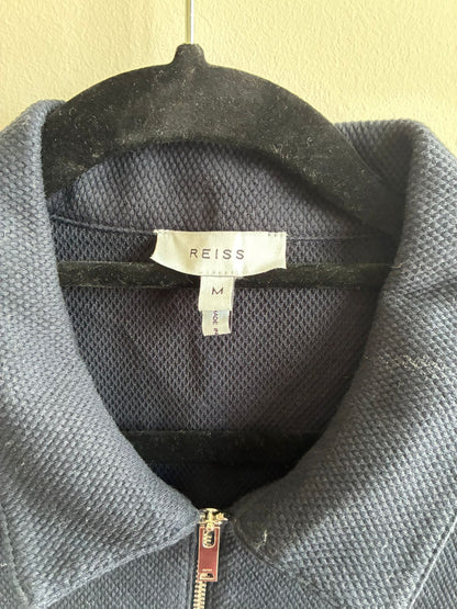 Reiss Textured Half-Zip Polo